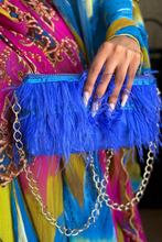 Azure Affair Ostrich Bag