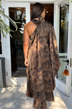Cocoa Sateen Kaftan