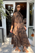 Cocoa Sateen Kaftan
