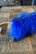 Azure Affair Ostrich Bag