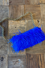 Azure Affair Ostrich Bag