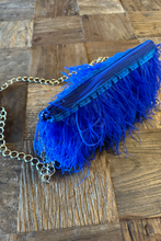 Azure Affair Ostrich Bag