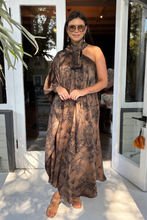 Cocoa Sateen Kaftan