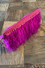Majestic Magenta Ostrich Bag