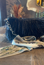 Ebony Elegance Ostrich Bag