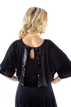 Black Sequin Circle Dress