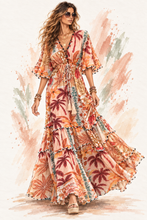 The Bohemian Palms Maxi dress