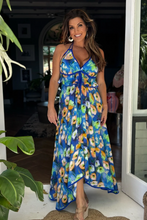 Halter Bloom contrast dress