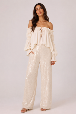 Cream Airflow Lovers blouse