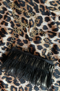 Midnight Opulence Ostrich Bag