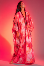 Crimson Drift Kaftan