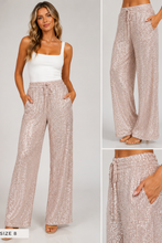 Sequin Pants Classic in Shell
