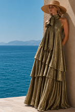 Plisse Goddess Gown
