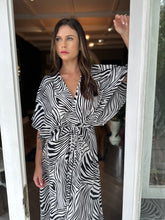 Abstract Zebra Boho gown