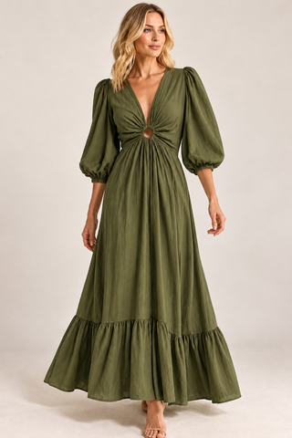 Vine Green Day Dress
