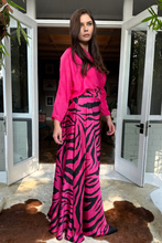 Pink and Black Statement Maxi Skirt