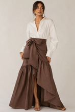 Cocoa Rawsilk wrap dress