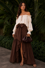 Cocoa Rawsilk wrap dress