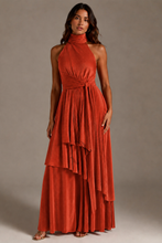 Plisse Goddess Gown