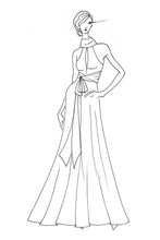 The High Neck Full Bias Gown