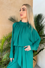 High Neck Gia Jumpsuit Green