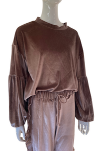 Milk Mink Velour Tracksuit Set