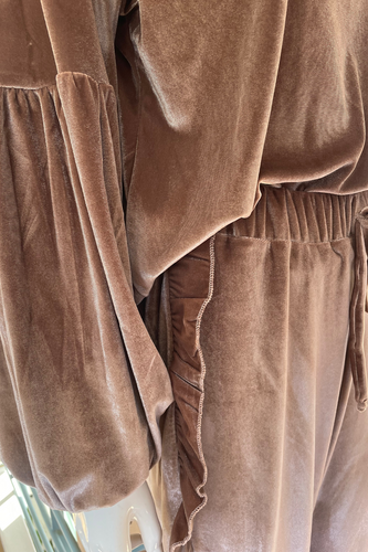 Milk Mink Velour Tracksuit Set