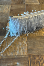 Silver Mirage Ostrich Bag