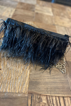 Midnight Opulence Ostrich Bag