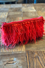 Scarlet Affair Ostrich Bag