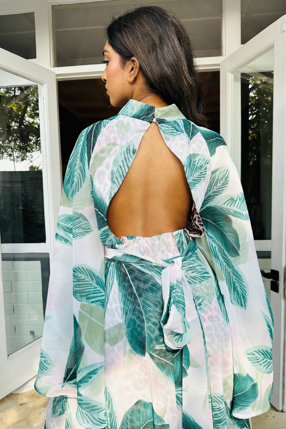 Tropical Chiffon Layer gown Kathrin Kidger Designs