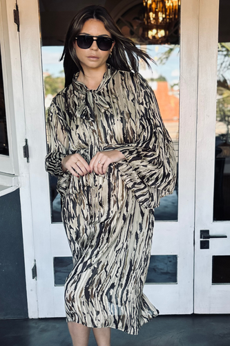 Golden Thread Tie Dress