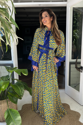 Cobalt Wildfire Gown