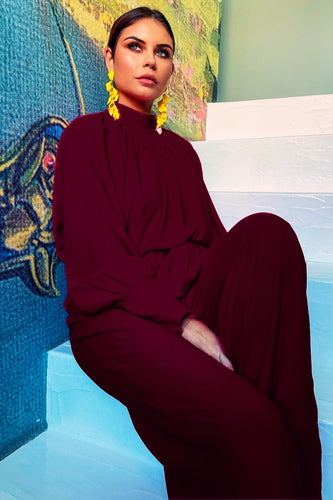 High Neck Gia Jumpsuit