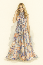The High Neck Full Bias Gown