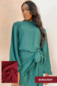 Ray Turtle Neck Tie Dress