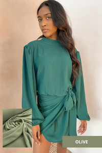 Ray Turtle Neck Tie Dress