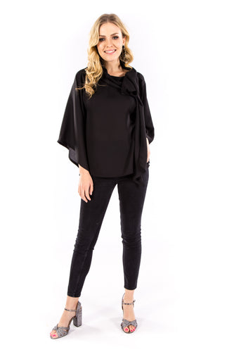 Black Tie Classic Blouse