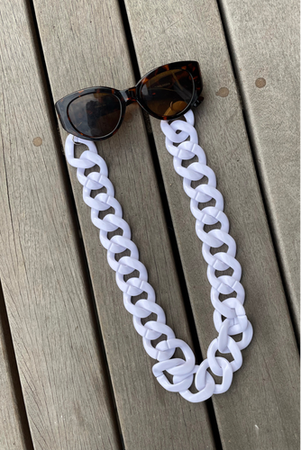 Sunglasses Chain White